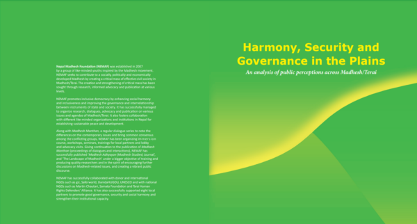 Harmony, Security and Governance in the Plains